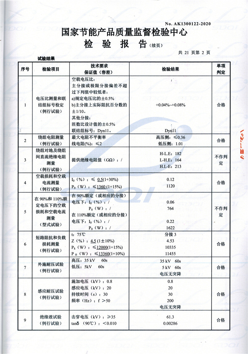 高低压试验报告-S11-1250万安万安万安油浸式变压器-2.jpg
